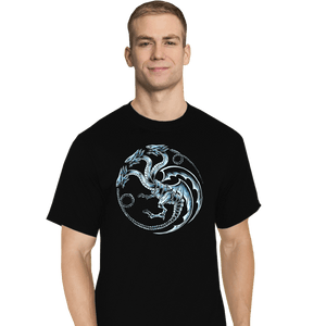 Daily_Deal_Shirts T-Shirts, Tall / Large / Black House Blue Eyes