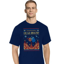 Load image into Gallery viewer, Shirts T-Shirts, Tall / Large / Navy Ce Le Brate
