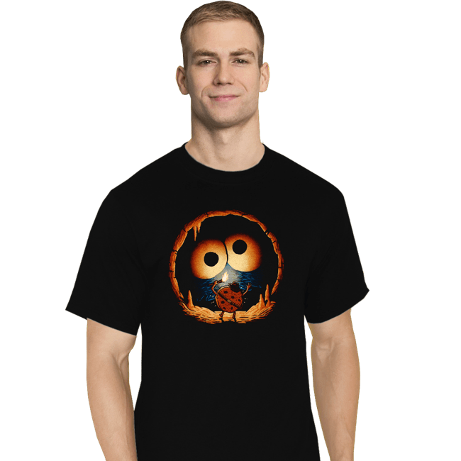 Daily_Deal_Shirts T-Shirts, Tall / Large / Black Cave Monster