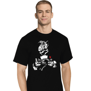 Shirts T-Shirts, Tall / Large / Black Cat Father