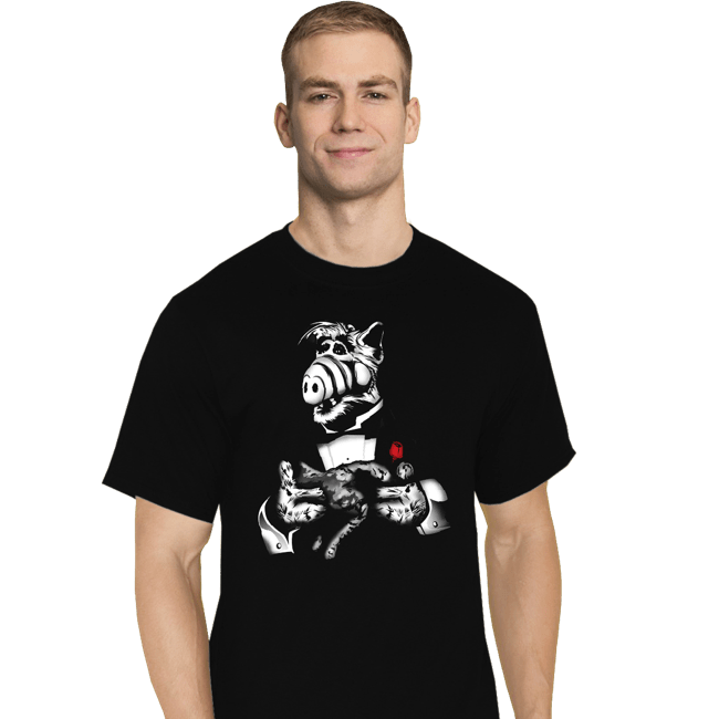Shirts T-Shirts, Tall / Large / Black Cat Father