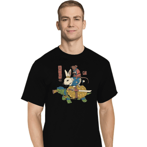 Shirts T-Shirts, Tall / Large / Black Kame, Usagi, and Ratto Ninjas