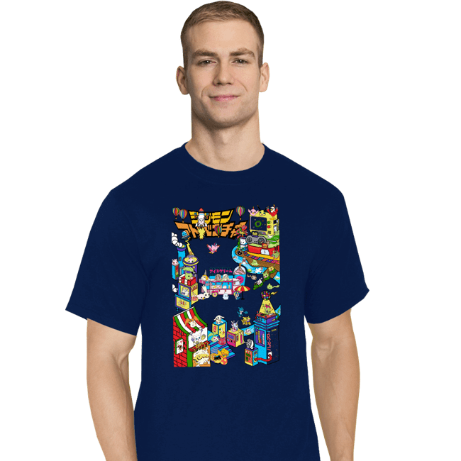 Shirts T-Shirts, Tall / Large / Navy Digital Friends