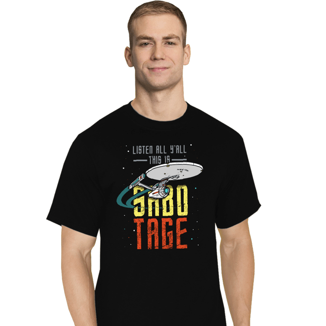 Secret_Shirts T-Shirts, Tall / Large / Black Sabotage!