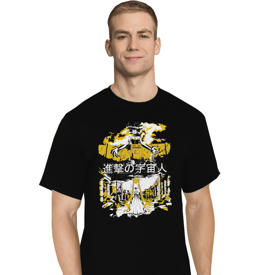 Shirts T-Shirts, Tall / Large / Black Attack on Moon