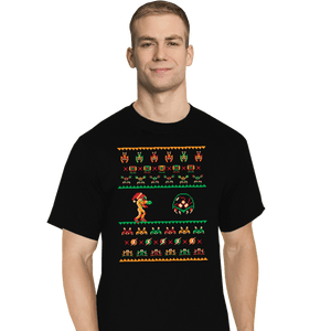 Shirts T-Shirts, Tall / Large / Black We Wish You A Metroid Christmas