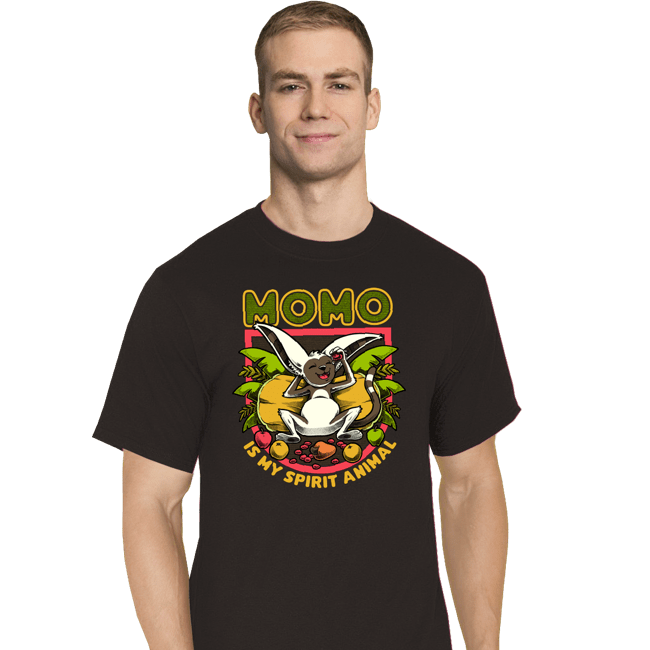 Daily_Deal_Shirts T-Shirts, Tall / Large / Black Momo Is My Spirit Animal