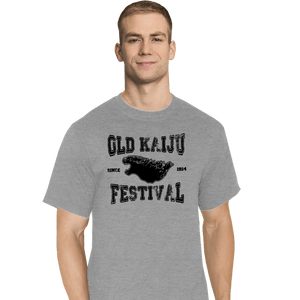 Shirts T-Shirts, Tall / Large / Sports Grey Old Kaiju Festival