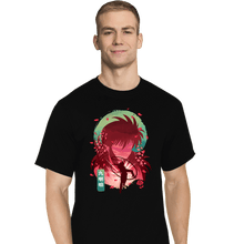 Load image into Gallery viewer, Daily_Deal_Shirts T-Shirts, Tall / Large / Black Kurama&#39;s Rose Whirlwind
