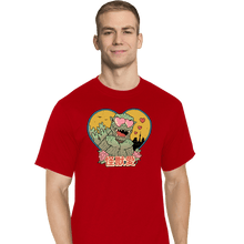 Load image into Gallery viewer, Daily_Deal_Shirts T-Shirts, Tall / Large / Red Kaiju Love
