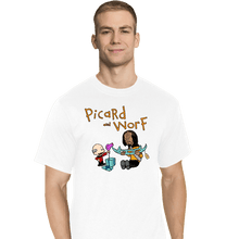 Load image into Gallery viewer, Daily_Deal_Shirts T-Shirts, Tall / Large / White Picard And Worf
