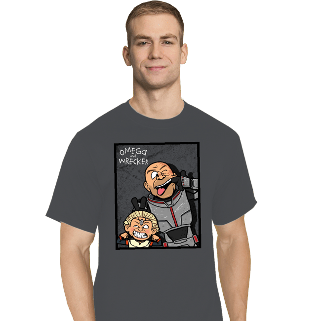Shirts T-Shirts, Tall / Large / Charcoal Omega And Wrecker