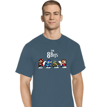 Load image into Gallery viewer, Daily_Deal_Shirts T-Shirts, Tall / Large / Indigo Blue The 8 Bits
