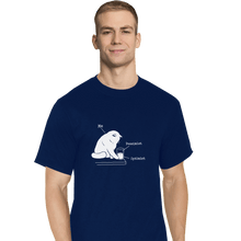Load image into Gallery viewer, Shirts T-Shirts, Tall / Large / Navy Glass Graphic

