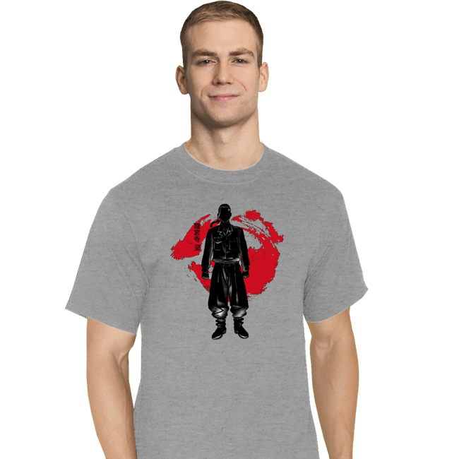 Shirts T-Shirts, Tall / Large / Sports Grey Crimson Ken Ryuguji