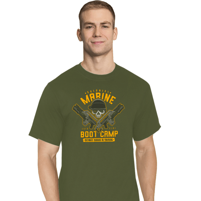 Shirts T-Shirts, Tall / Large / Military Green Colonial Marine s