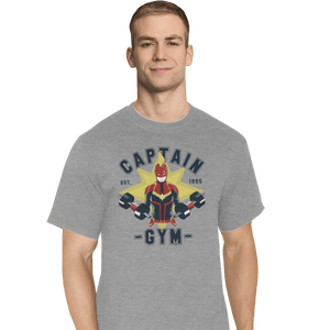 Shirts T-Shirts, Tall / Large / Sports Grey Captain Gym
