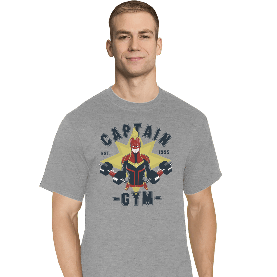 Shirts T-Shirts, Tall / Large / Sports Grey Captain Gym