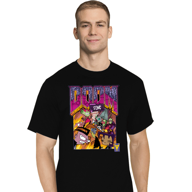 Daily_Deal_Shirts T-Shirts, Tall / Large / Black DOOOM