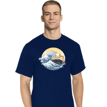 Load image into Gallery viewer, Daily_Deal_Shirts T-Shirts, Tall / Large / Navy The Great Wave of the Ringwraiths
