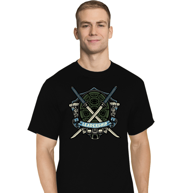 Daily_Deal_Shirts T-Shirts, Tall / Large / Black Turtles Leo