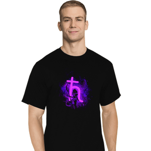 Shirts T-Shirts, Tall / Large / Black Saturn Art