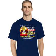 Load image into Gallery viewer, Daily_Deal_Shirts T-Shirts, Tall / Large / Navy Springfield Channel 6 Action News

