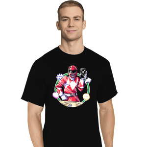 Daily_Deal_Shirts T-Shirts, Tall / Large / Black Red Ranger Dance