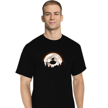 Load image into Gallery viewer, Shirts T-Shirts, Tall / Large / Black Moonlight Clouds
