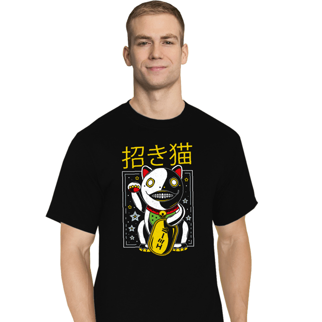 Shirts T-Shirts, Tall / Large / Black Emil Maneki Neko