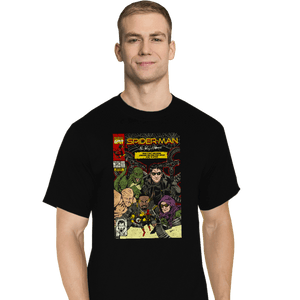 Secret_Shirts T-Shirts, Tall / Large / Black No Way Home Comics