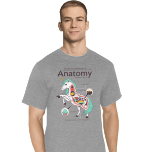 Shirts T-Shirts, Tall / Large / Sports Grey Anatomy Of A Unicorn