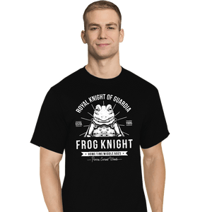 Shirts T-Shirts, Tall / Large / Black Frog Knight