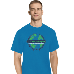 Shirts T-Shirts, Tall / Large / Royal Around The Globe