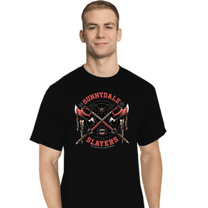 Daily_Deal_Shirts T-Shirts, Tall / Large / Black Sunnydale Crest