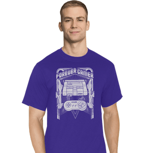 Shirts T-Shirts, Tall / Large / Royal Forever Gamer