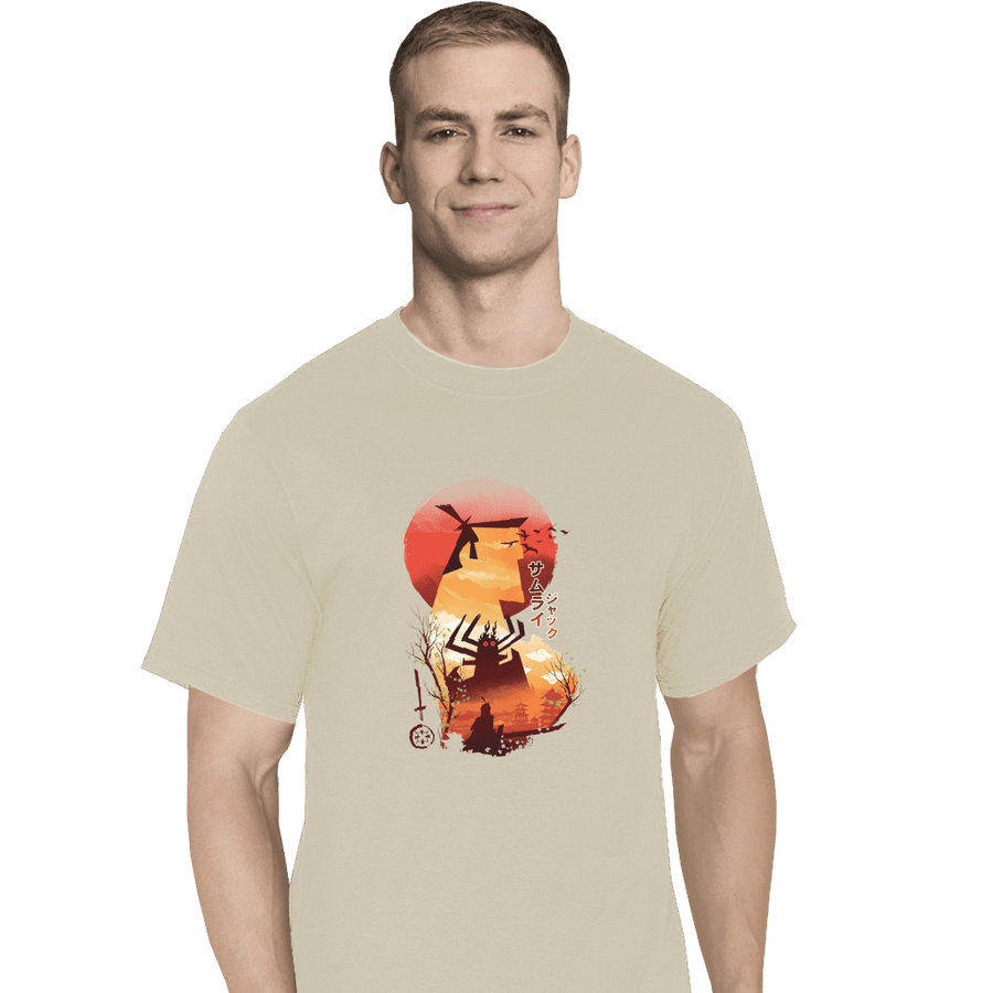 Shirts T-Shirts, Tall / Large / White Samurai Jack Sumi-e