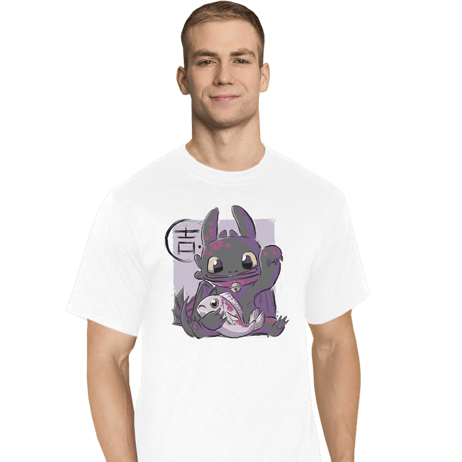 Shirts T-Shirts, Tall / Large / White Maneki Toothless
