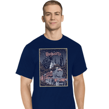 Load image into Gallery viewer, Shirts T-Shirts, Tall / Large / Navy Visit Hogwarts
