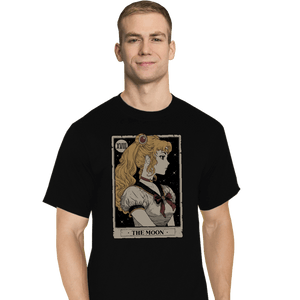 Daily_Deal_Shirts T-Shirts, Tall / Large / Black Tarot Of The Moon