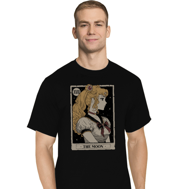 Daily_Deal_Shirts T-Shirts, Tall / Large / Black Tarot Of The Moon