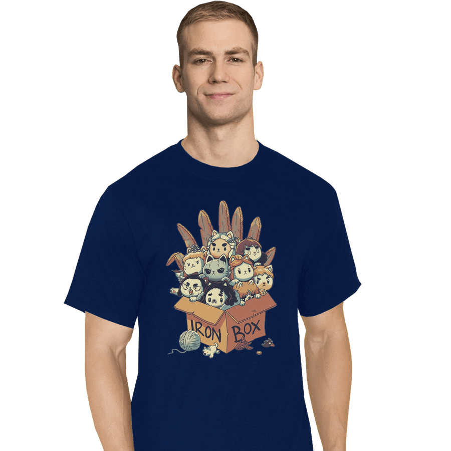 Shirts T-Shirts, Tall / Large / Navy Game Of Boxes