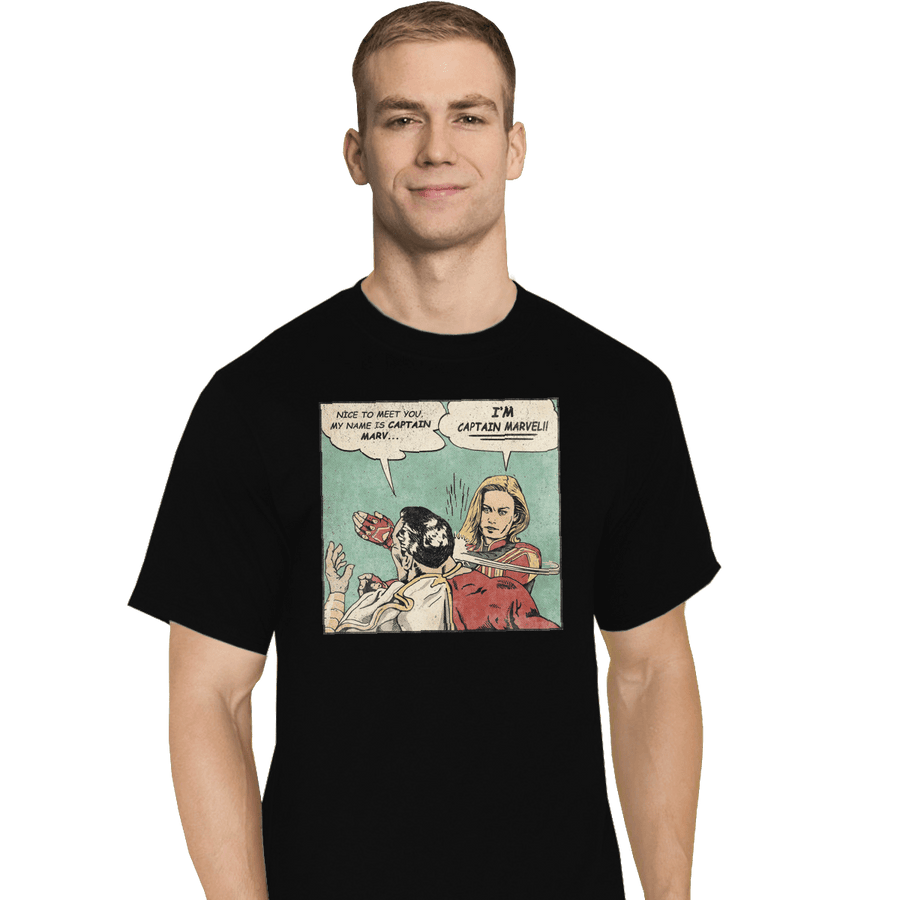 Shirts T-Shirts, Tall / Large / Black I'm Captain Marvel!
