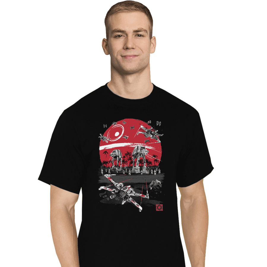 Shirts T-Shirts, Tall / Large / Black Battle on the beach