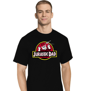 Daily_Deal_Shirts T-Shirts, Tall / Large / Black Jurassic Dad!