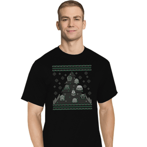 Daily_Deal_Shirts T-Shirts, Tall / Large / Black 40K Christmas Tree