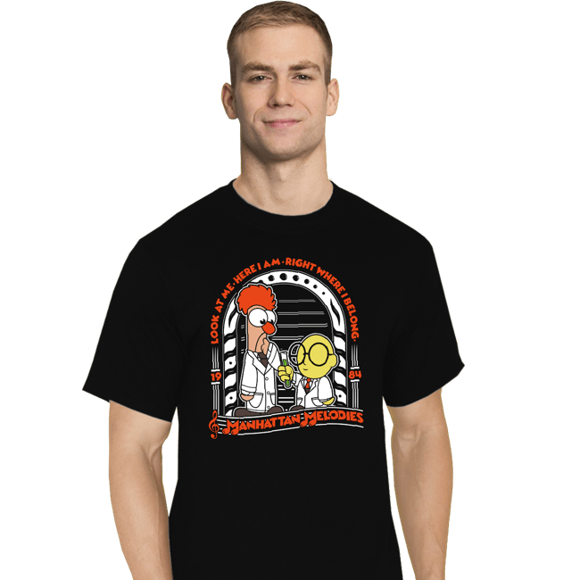 Shirts T-Shirts, Tall / Large / Black Beaker and Bunsen Melodies