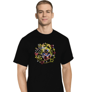 Shirts T-Shirts, Tall / Large / Black Sailor Neon