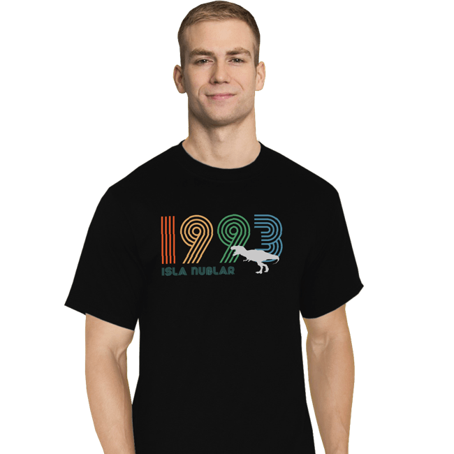Secret_Shirts T-Shirts, Tall / Large / Black Isla Nublar 1993