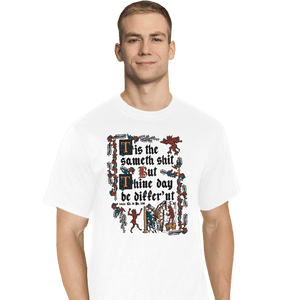 Daily_Deal_Shirts T-Shirts, Tall / Large / White Illuminated Shiteth